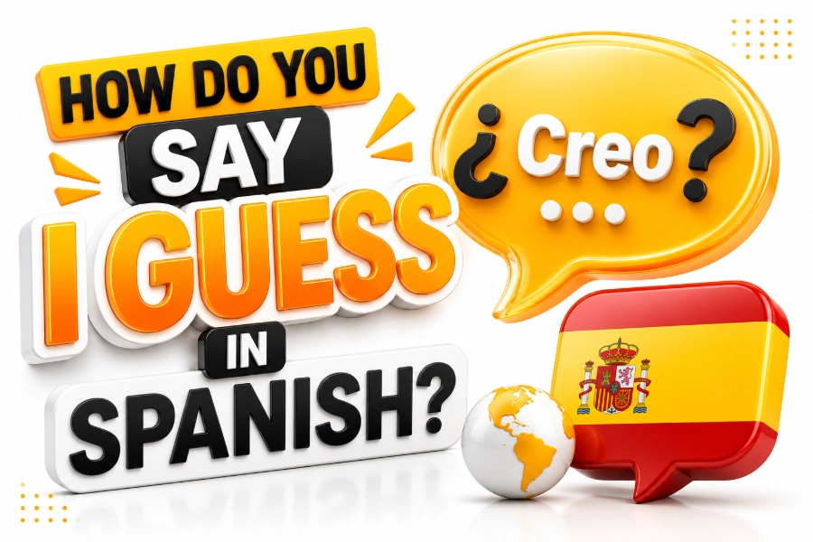 how do you say i guess in spanish